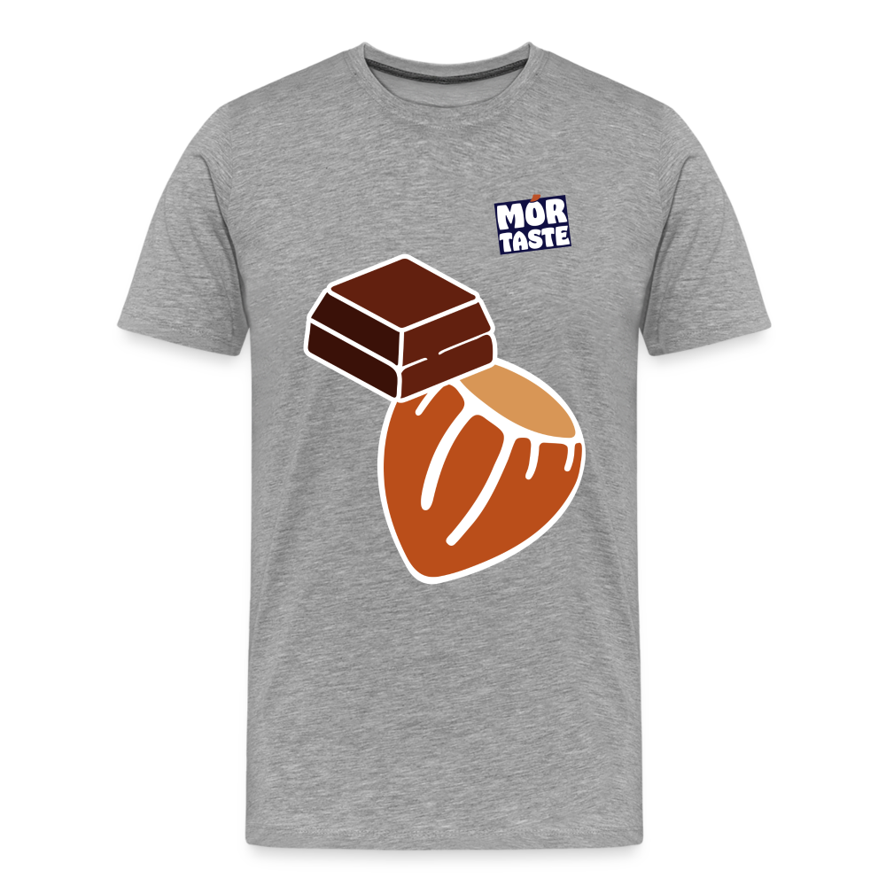 Men’s Premium T-Shirt Hazelnut Chocolate - heather grey