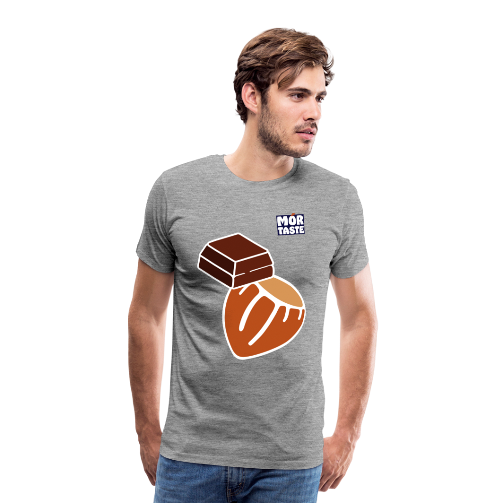Men’s Premium T-Shirt Hazelnut Chocolate - heather grey