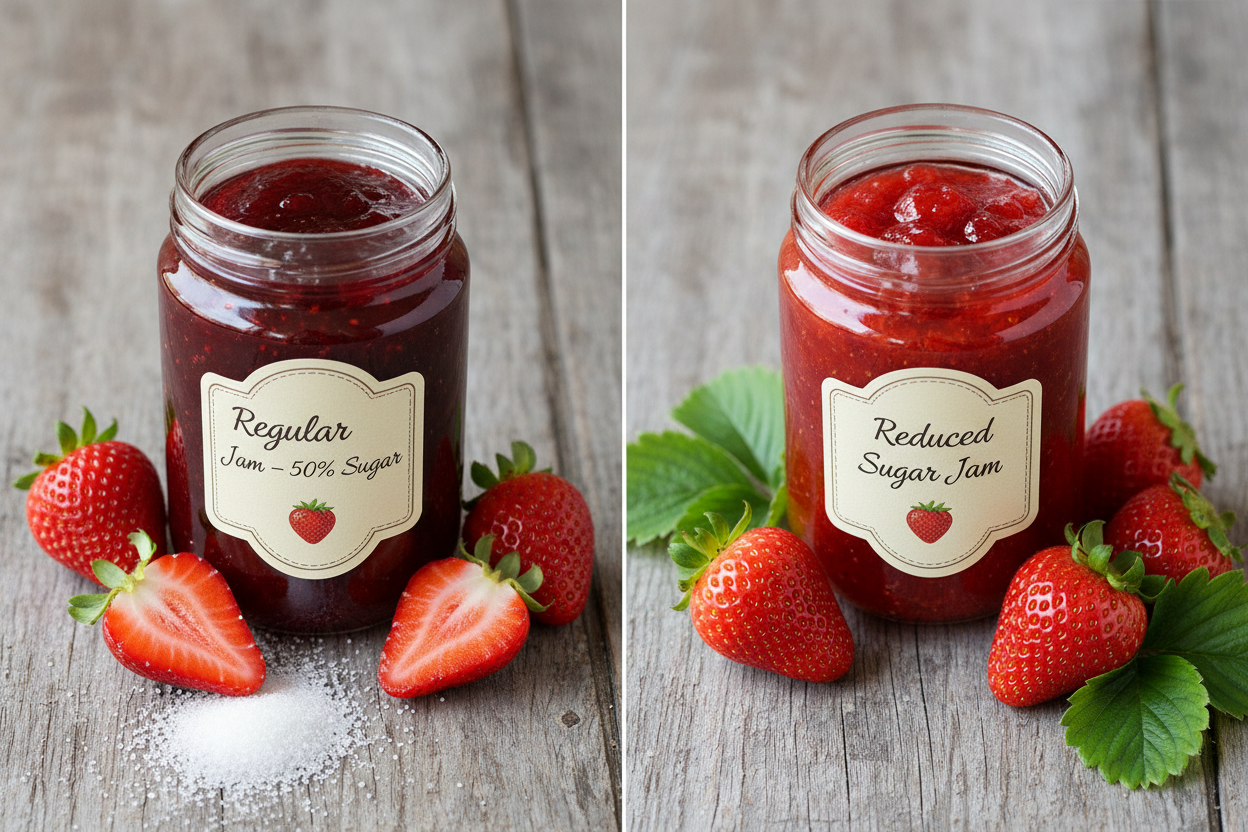 NHS UK recommends to switch to low-sugar jams