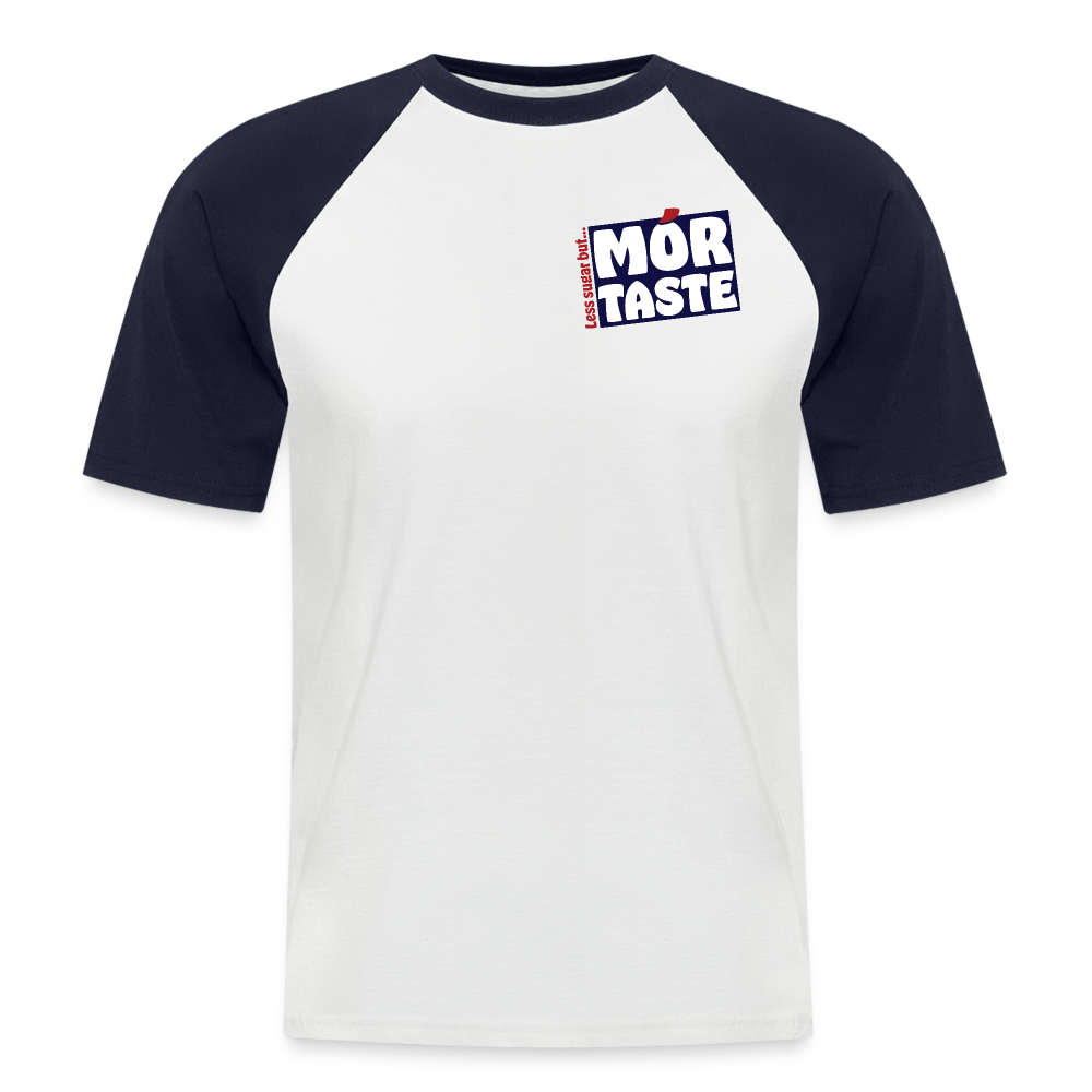 Mór Taste Men’s Baseball T-Shirt - white/navy