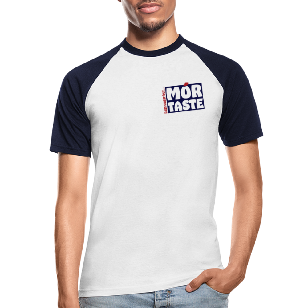 Mór Taste Men’s Baseball T-Shirt - white/navy